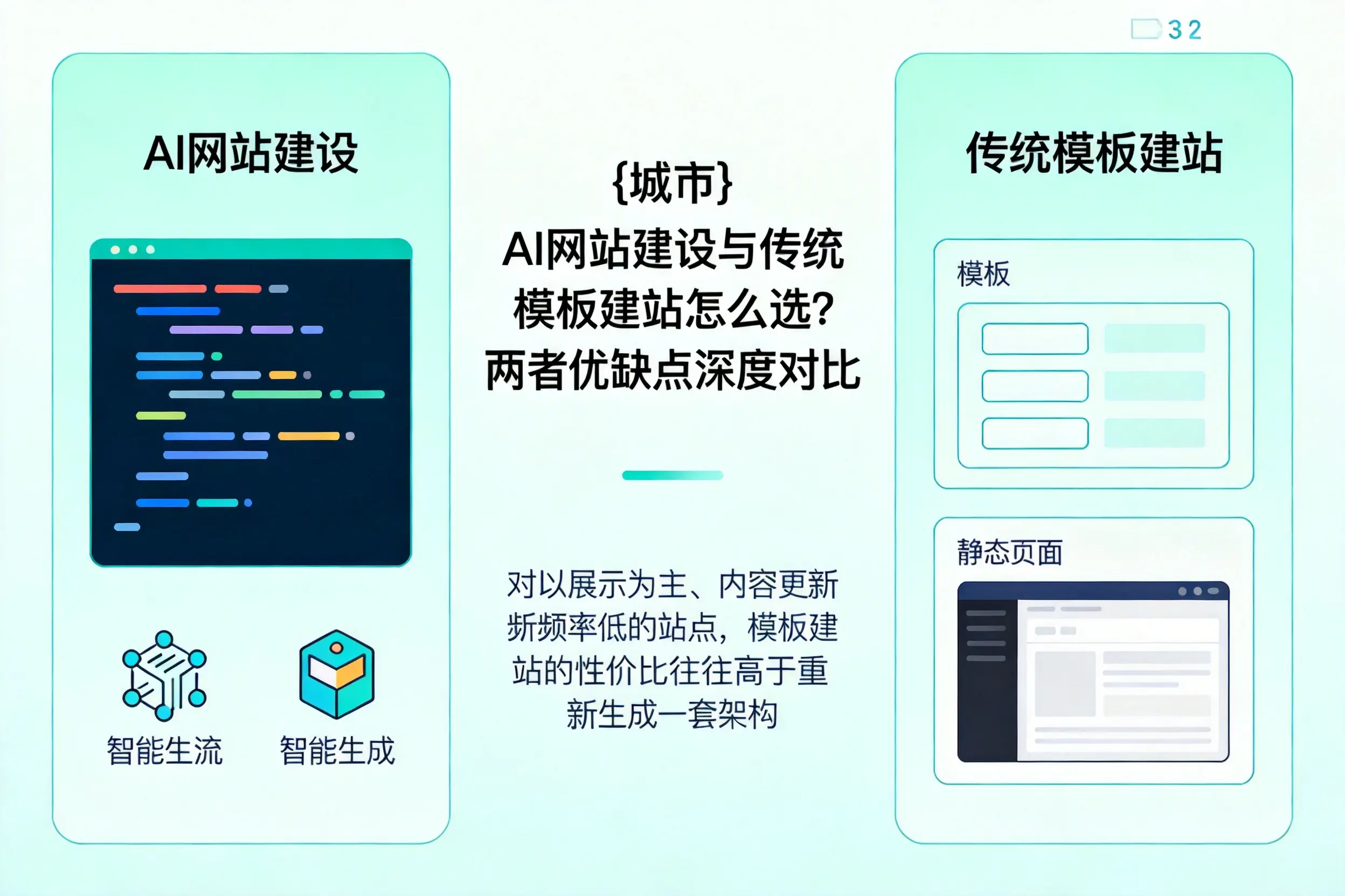 嘉峪关AI网站建设与传统模板建站怎么选？两者优缺点深度对比