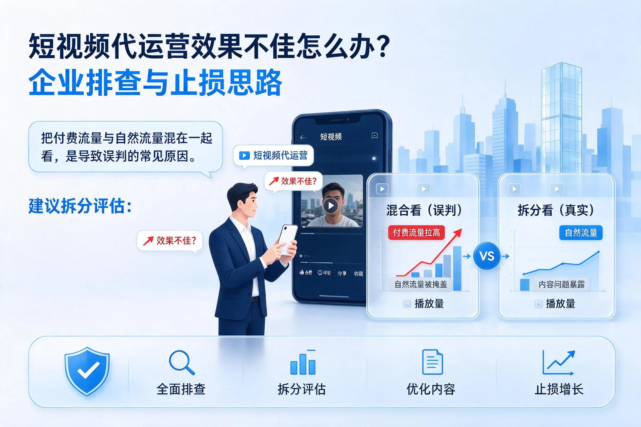 短视频代运营效果不佳怎么办?嘉峪关企业排查与止损思路