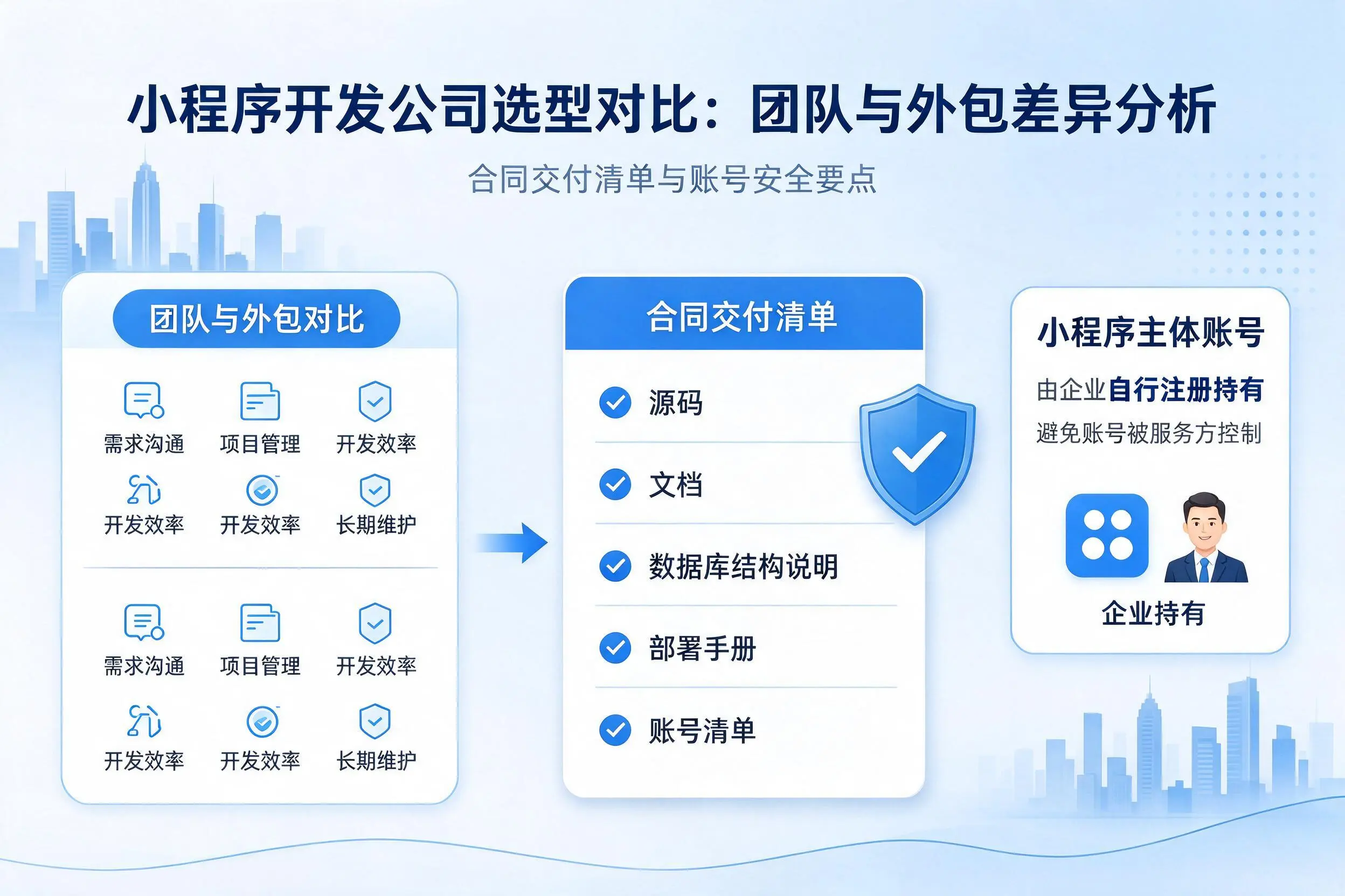 嘉峪关小程序开发公司选型对比：团队与外包差异分析