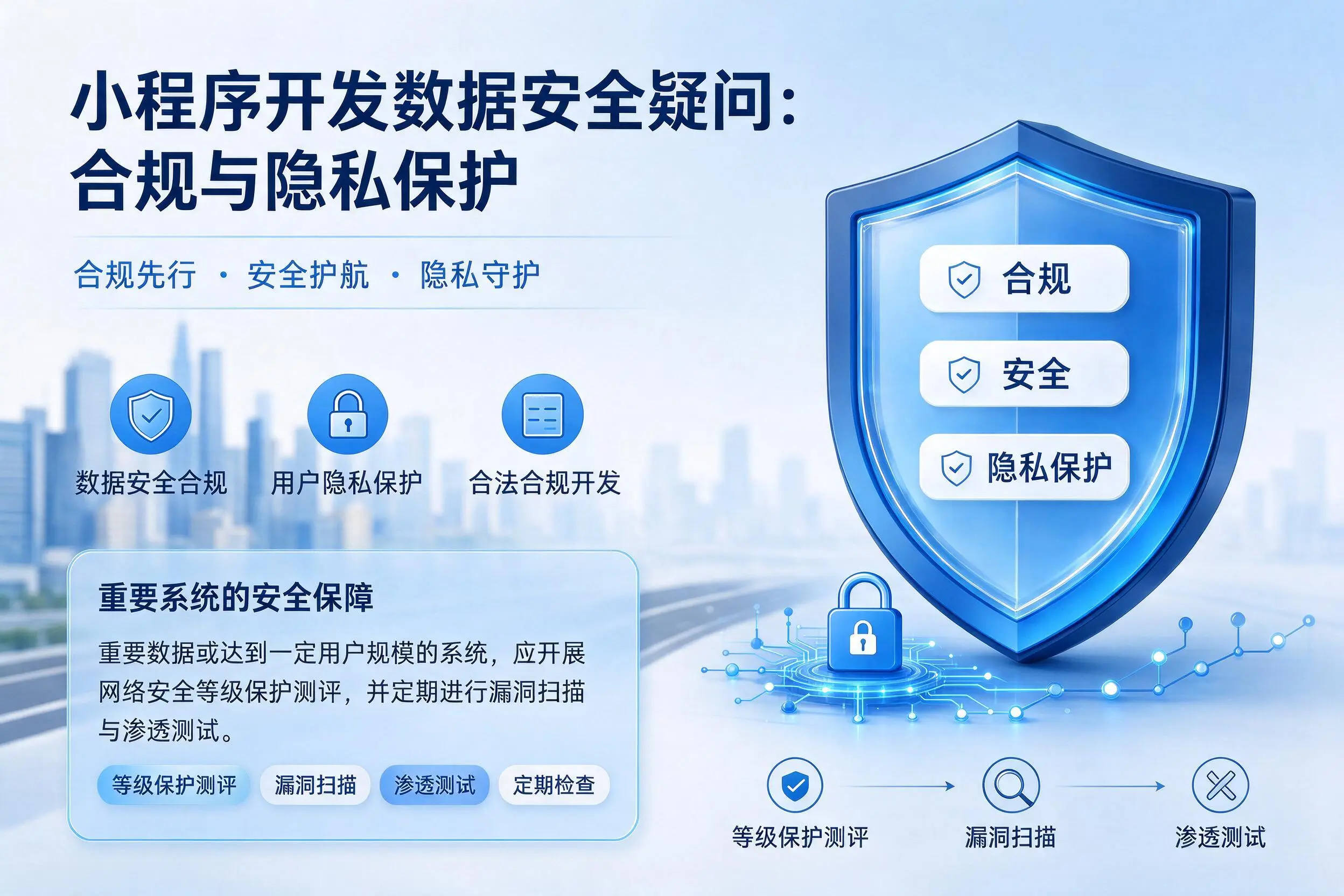 嘉峪关小程序开发数据安全疑问：合规与隐私保护