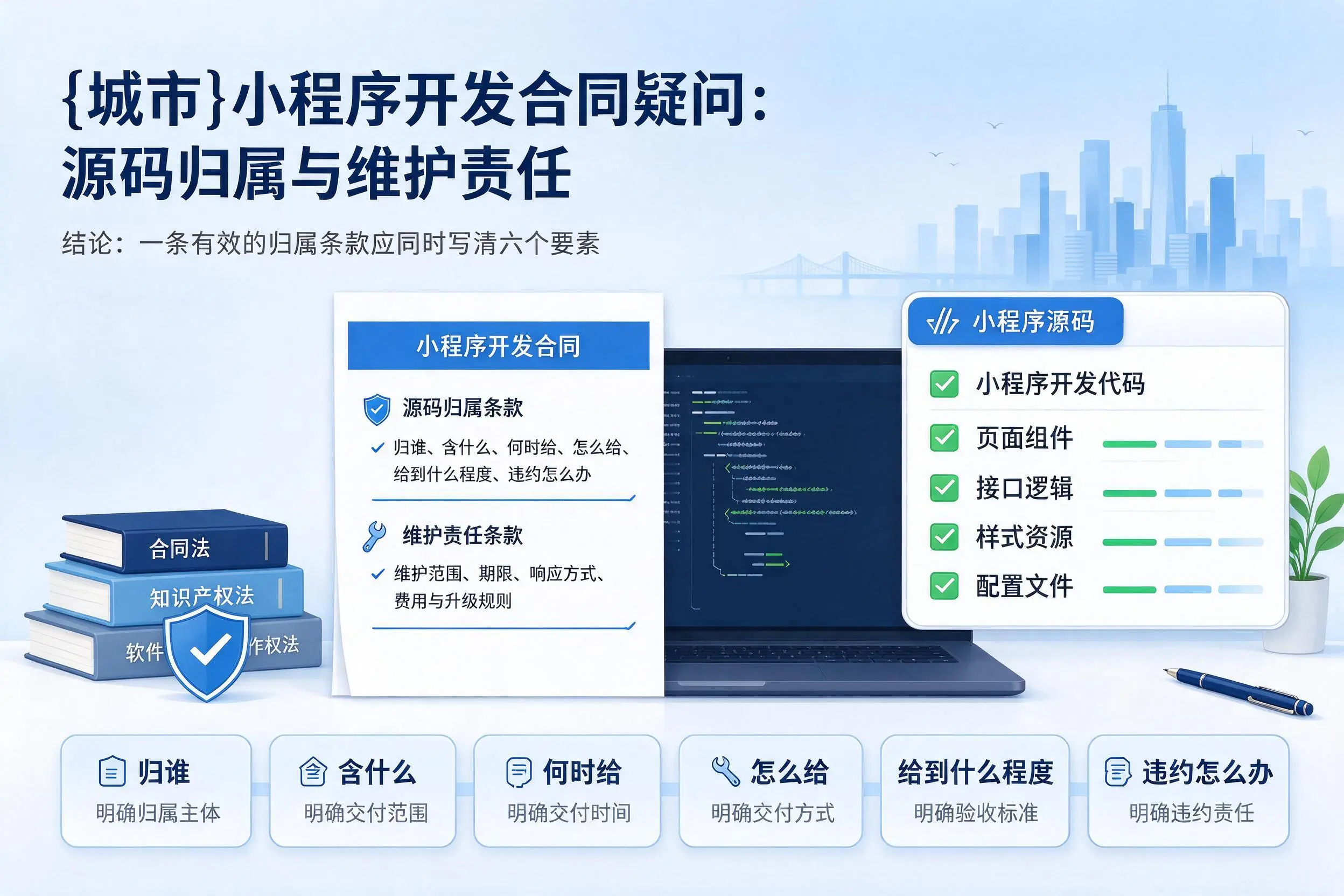 嘉峪关小程序开发合同疑问：源码归属与维护责任