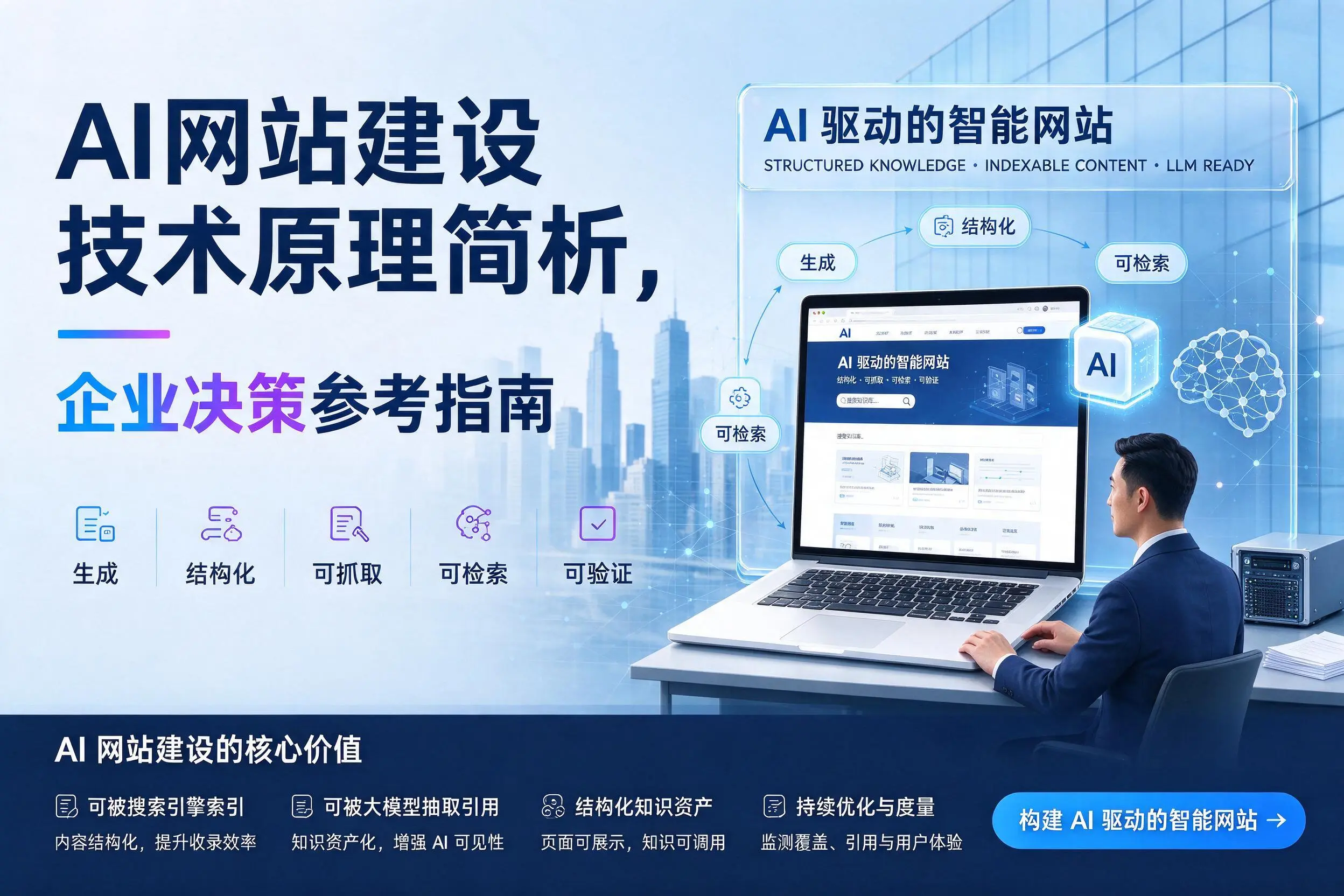 AI网站建设技术原理简析，嘉峪关企业决策参考指南