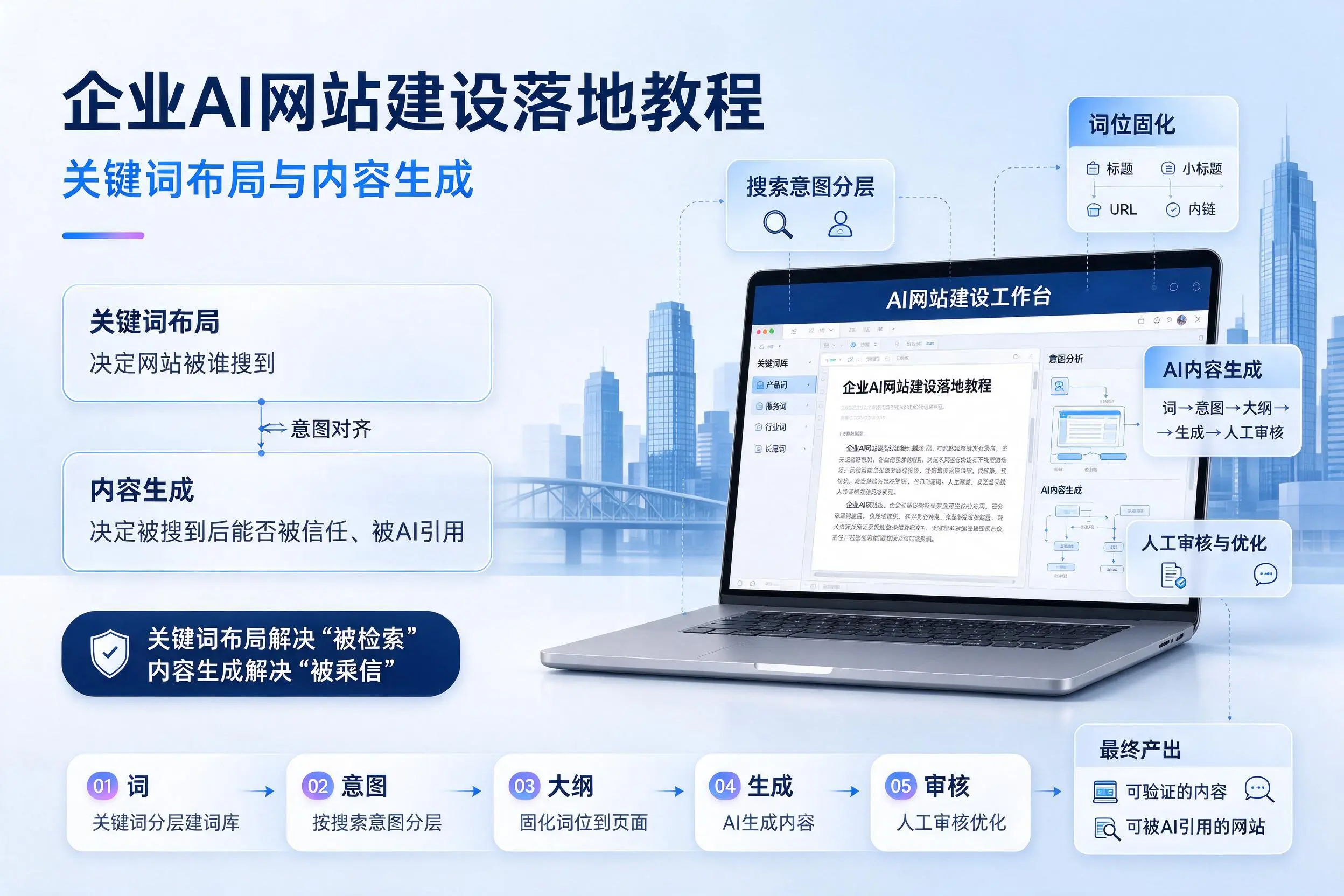 嘉峪关企业AI网站建设落地教程：关键词布局与内容生成